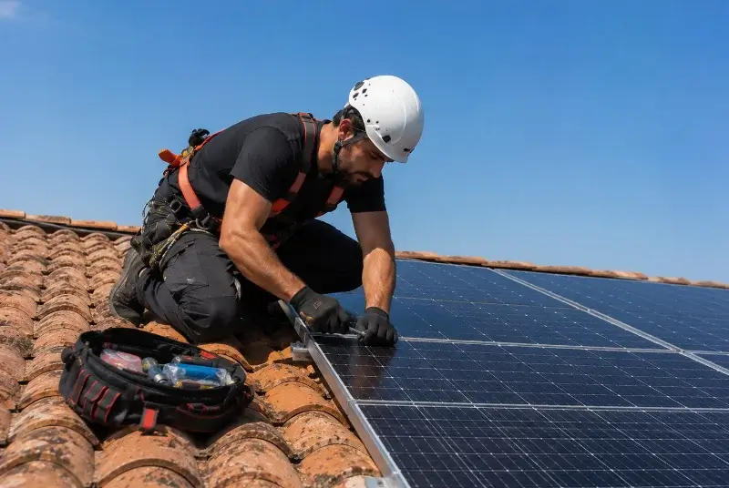 Maintenance et monitoring de panneaux solaires à Vignieu
